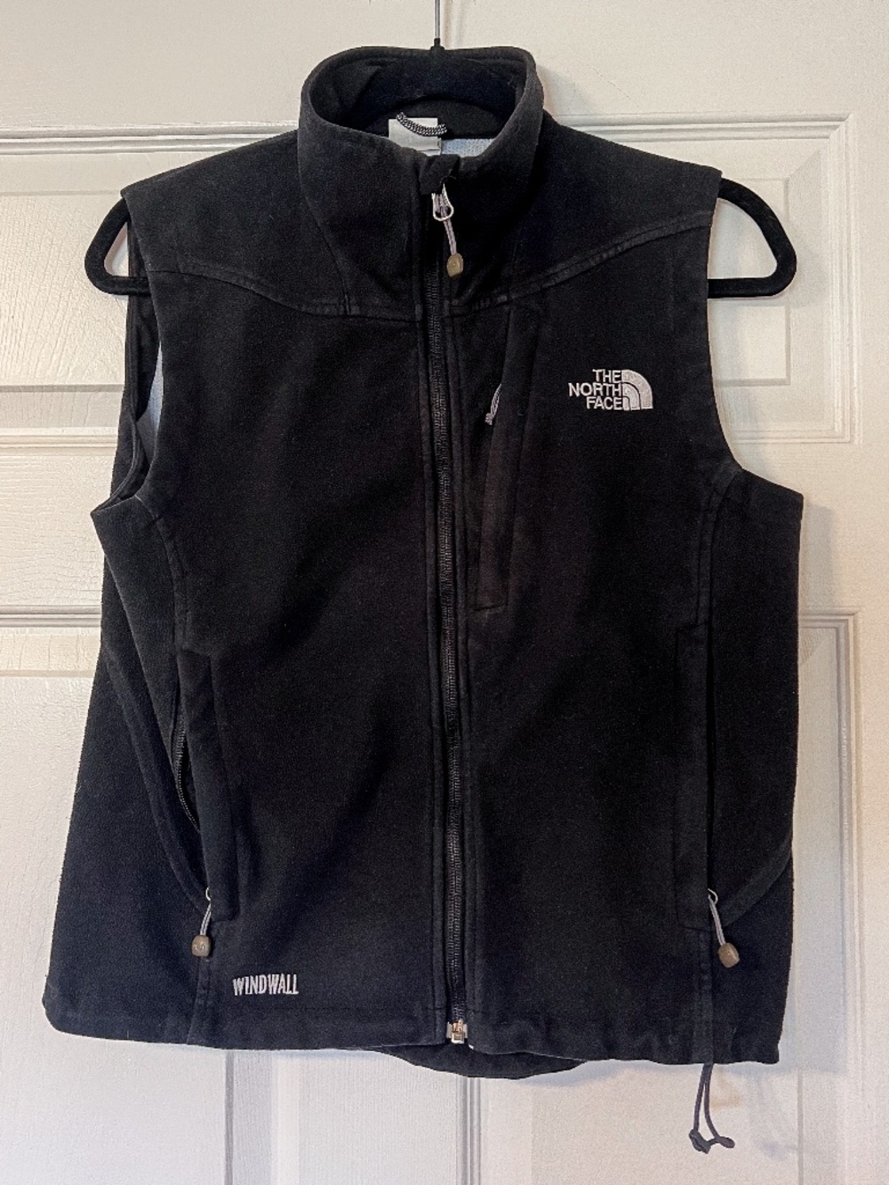 The North Face WindWall Black Fleece Vest Women’s M Zip Up